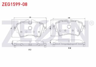 FREN BALATA ÖN BMW 2 SERISI (F45) 218 İ 2014- / MİNİ COOPER S (F56) 2.0 2013- / MİNİ COUNTRYMAN (F60) 1.5 2016- resmi