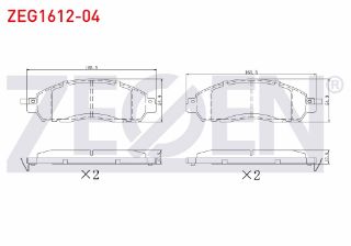FREN BALATA ÖN İKAZLI NİSSAN NAVARA NP300 (D23) 2.3 DCI 2015- resmi