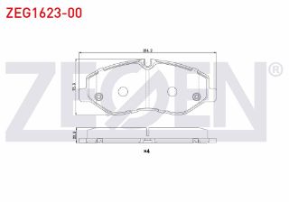 FREN BALATA ÖN MERCEDES VİTO (W447) 111 CDI 2014- / (W447) 114 CDI 2014- / (W447) 116 CDI 2014- / (W447) 119 BLUETEC 2014- resmi