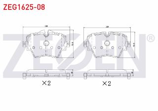 FREN BALATA ÖN BMW 2 (F45) 218 İ - 220 D 2014-/ 3 (G20) 320İ- 320D 2018-/ 5 (G30, F90) 520 D 2016-/ X1 (F48) 2.0 D 2014-/ MİNİ COOPER CLUBMAN (F54) 1.5İ 2014-/ COUNTRYMAN (F60) 1.5 D-1.6 2016- resmi