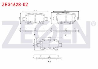 FREN BALATA ARKA İKAZLI OPEL ASTRA K 1.0İ TURBO - 1.4İ TURBO - 1.6 CDTI 15-16 JANT 2015- resmi