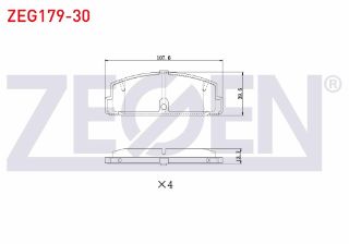 FREN BALATA ARKA TEL DELIKLI MAZDA 323 VI (BJ) 1.4İ 16V 1998-2004/ 1.5İ 16V 1998-2004/ 1.6İ 1998-2004/ 2.0İ 1998-2004/ MAZDA 6 (GG,GY) 2.0İ 2002-2007/ MAZDA 6 (GH) 2.0İ MRZ 2007-2012 resmi