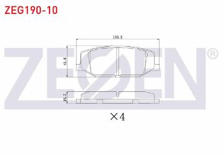 FREN BALATA ÖN SUZUKİ JIMNY (FJ) 1.3İ 16V 1998- resmi