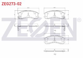 FREN BALATA ÖN İKAZLI TEL DELIKLI MAZDA 626 III (GD) 1.8İ 1987-1992 / 626 III (GD) 2.0İ 16V 1987-1992 / 626 III (GD) 2.2İ 16V 1987-1992 resmi