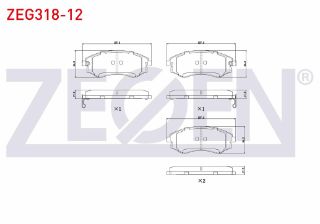 FREN BALATA ÖN İKAZLI HYUNDAİ ELANTRA I-II 1.5 1990-2000/ 1.6İ 16V 1990-2000/ SONATA I 2.0İ 16V 1988-1993/ MAGENTIS 2.0 CRDI 2001-2005/ 2.0İ 16V 2001-2005/ SSANGYONG KORANDO (KJ) 2.9 D 1996-2010 resmi
