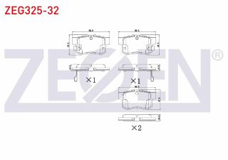FREN BALATA ARKA İKAZLI CİVİC VII 1.4İ 2000-2006/CİVİC VIII 1.6 2005-2012/ CİVİC VI 1.6İ 1995-2001 / CİVİC VI 2.0İ 1995-2001/ CİVİC VII 1.4İ 2000-2006/ CİVİC TYPE-R 2.0 2001-2005/S2000 2.0 V-TEC 1999- resmi