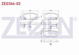 FREN BALATA ÖN NİSSAN SUNNY III (N14) 1.4İ 1990-1996 / SUNNY III (N14) 1.6İ 1990-1996 resmi