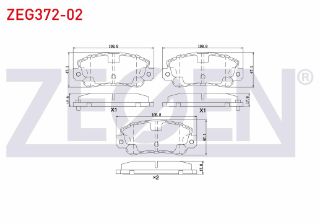 FREN BALATA ÖN FIAT UNO 60 1.1 1983-1996/ SEAT İBİZA I (021A) 1.2 1984-1993 / İBİZA I (021A) 1.5 1984-1993 resmi