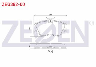 FREN BALATA ÖN OPEL OMEGA B 2.0 DTI 1994-2003 / OMEGA B 2.2 DTI 1994-2003 resmi