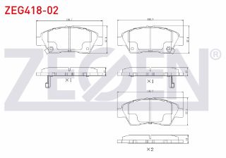 FREN BALATA ÖN İKAZLI HONDA CİVİC VI 1.6İ 1995-2001 / CİVİC VI 1.5İ 1995-2001 / CİVİC VI 1.6 I-VTEC 1995-2001 resmi