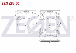 FREN BALATA ÖN İKAZLI OPEL FRONTERA A 2.3 TD 1992-1998 / FRONTERA A 2.4İ 1992-1998 resmi