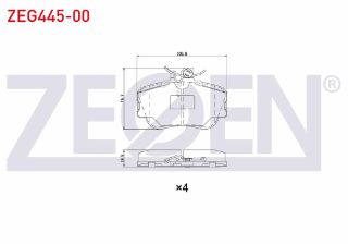 FREN BALATA ÖN MERCEDES C SERISI (W203) C 200 2000-2006 resmi