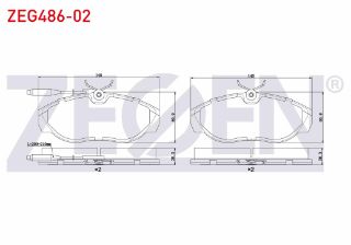 FREN BALATA ÖN FISLI FIAT DUCATO 2.5 D 1994-2002 / DUCATO 2.0 JTD 1994-2002 / DUCATO 2.8 JTD 1994-2002 / BOXER I 2.5 D 1994-2002 / JUMPER I 2.8 TDI 1994-2002 / JUMPER I 2.5 D 1994-2002 resmi