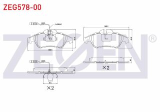 FREN BALATA ÖN MERCEDES SPRINTER 2T (901,902) 208 D 1995-2006/ SPRINTER 2T (901,902) 210 D 1995-2006/ VOLKSWAGEN LT 28-35 II (2DB,2DE,2DK) 2.5 TDI 1996-2006/LT 28-35 II (2DB,2DE,2DK) 2.8 TDI 1996-2006 resmi