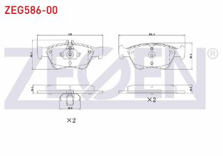 FREN BALATA ÖN MERCEDES E SERISI (W210) E 230 1995-2002/ (W210) E 200 1995-2002/ (W210) E 200 CDI 1995-2002/ (W210) E 270 CDI 1995-2002/ (W210) E 280 1995-2002/ (W210) E 320 CDI 1995-2002 resmi
