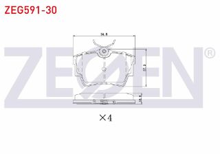 FREN BALATA ARKA RENAULT TRAFİC II (FL) 1.9 DCI 2001-2014/ (FL) 2.0 DCI 2001-2014 / OPEL VİVARO (J7) 1.9 DI 2002-2014/ VİVARO (J7) 2.5 DTI 2002-2014/ VİVARO 2.0 CDTI 2002-/ TRAFİC III 1.6 DCI 2014- resmi