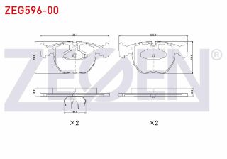 FREN BALATA ÖN BMW X5 (E53) 3.0 D 2000-2007/ (E53) 3.5 XD 2000-2007/ X5 (E53) 4.4 2000-2007/ (E53) 4.6 İS 2000-2007/ 5 SERISI (E39) 525 İ 1995-2003/ (E39) 530 D 1995-2003/ (E39) 518 İ 1995-2003 resmi