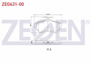 FREN BALATA ÖN VW GOLF IV 1.8 1997-2005/ GOLF III 1.6İ 1991-1999/ GOLF III 1.4İ 1991-1999/ PASSAT 1.9 TDI 1988-1997/ POLO 1.4 1995-2001/ CORDOBA 1.4 TDI 1999-2002/ İBİZA II (6K1) 1.9 TDI 1993-2002 resmi