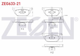 FREN BALATA ÖN FISLI VW GOLF IV 1.4İ 16V 1997-2005/ GOLF IV 1.6İ 1997-2005/ GOLF V 1.6İ 2003-2009/ BORA 1.4İ 16V 1998-2005/ AUDI A3 1.6 1996-2003/ LEON 1.9 TDI 1999-2006 resmi