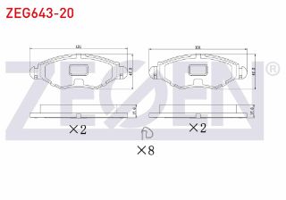 FREN BALATA ÖN PEUGEOT 206 (2A/C) 1.4İ 16V 1998-2006 / 206 (2A/C) 1.4 HDI 1998-2006 / 206 (2A/C) 1.6İ 16V 1998-2006 resmi