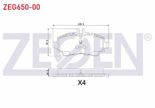 FREN BALATA ÖN MERCEDES A SERISI (W168) A 160 1997-2004 / (W168) A 170 CDI 1997-2004 resmi
