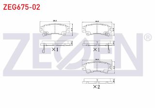 FREN BALATA ÖN İKAZLI HYUNDAİ ATOS (MX) 1.0İ 12V 1998-2005 resmi