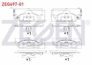 FREN BALATA ÖN FISLI MERCEDES M CLASS (W163) ML 270 CDI 1998-2005 / M SERISI (W163) ML 320 1998-2005 resmi