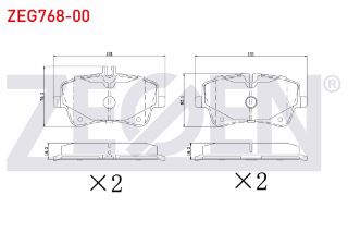 FREN BALATA ÖN MERCEDES C SERISI (W203) C 200 CDI 2000-2006/ (W203) C 180 2000-2006/ (W203) C 200 2000-2006/ (W203) C 270 CDI 2000-2006/ (W203) C 220 CDI 2000-2006/ SLK (R171) 200 2004-2011/ resmi