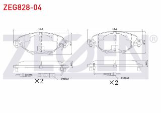 FREN BALATA ÖN FISLI CITROEN C5 II 1.6 HDI 2004-2008/ C5 II (RC) 2.0 2004-2008/ C5 II (RC) 2.0 HDI 2004-2008/ C5 I (DC) 2.0 HDI 2001-2004/ C5 II (RC) 1.6 THP 2004-2008 resmi