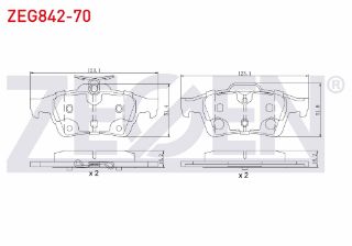 FREN BALATA ARKA FORD TOURNEO CONNECT 1.6 TDCI 2013-/  1.5 TDCI 2013-/ TRANSİT CONNECT 1.5 TDCI 2013-/ 1.6 TDCI 2013-/ FOCUS III 1.6İ 2011-2015/ GRAND C-MAX 1.6 TDCI 2011-/ KUGA II 1.6 16V 2013- resmi