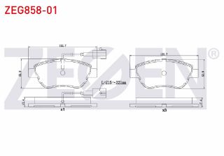 FREN BALATA ÖN FISLI FIAT LİNEA 1.3 MJT 2007-/ALBEA 1.2İ 2003-2007/ALBEA 1.3 MJT 2007-/DOBLO 1.3 MJT 2001-2010/FİORİNO 1.3 MJT 2007-/GRANDE PUNTO 1.3 MJT 2005-2012/BİPPER 1.4 HDI 2008-/NEMO 1.4 HDI 2007- resmi