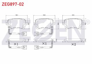 FREN BALATA ARKA FISLI AUDI A8 3.0 TDI 2003-2010/ A8 4.2 V8 TDI 2003-2010/ A8 3.0 V6 TDI 2003-2010/ A4 3.0 V6 2004-2008/ TRANSPORTER VI 2.0 TDI 2009- TRANSPORTER VII 2019- resmi