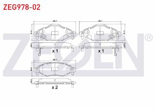 FREN BALATA ÖN İKAZLI TOYOTA YARİS 1.5 VVT-I 1999-2005/ YARİS 1.4 D-4D 1999-2005/YARİS VERSO 1.3 VVT-I 1999-2005/YARİS VERSO 1.4 D-4D 1999-2005/YARİS VERSO 1.5 VVT-I 1999-2005 resmi