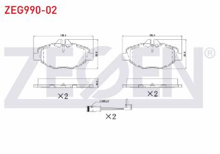 FREN BALATA ÖN FISLI MERCEDES E SERISI (W211) E 320 CDI 2002-2008/(W211) E 280 CDI 2002-2008/(W211) E 200 2002-2008/(W211) E 200 CDI 2002-2008/(W211) E 220 CDI 2002-2008/(W211) E 240 2002-2008 resmi