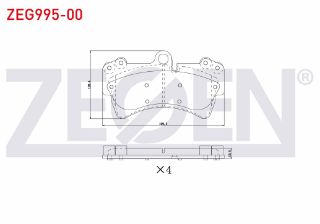 FREN BALATA ARKA VOLKSWAGEN TOUAREG 3.0 V6 TDI 2002-2010/AUDI Q7 3.0 TFSI 2006-2015/Q7 3.2İ V6 2006-2015/ PORSCHE CAYENNE 3.0 TDI 2002-2010/ CAYENNE 3.2İ 2002-2010/ CAYENNE 3.6İ 2002-2010 resmi