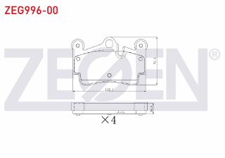 FREN BALATA ARKA VOLKSWAGEN TOUAREG (7LA,7L6,7L7) 6.0İ W12 17-18 JANT 2002-2010 resmi