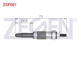 KIZDIRMA BUJİ 11V CITROEN BERLİNGO (MF) 1.9D 1996-2008 / CITROEN JUMPER I 1.9TD 1994-2002 / FIAT DUCATO (230) 1.9TD 1994-2002 / PEUGEOT PARTNER (5,5F) 1.9D 1996-2008 (XUD9A) resmi