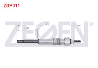KIZDIRMA BUJİ 11V CITROEN BERLİNGO (MF) 1.9D 1996-2008 / PEUGEOT PARTNER (5,5F) 1.9D 1996-2008 (DW8) resmi