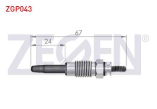 KIZDIRMA BUJİ 11V CITROEN BERLİNGO (MF) 1.9D 1996-2008 / CITROEN JUMPER I 1.9TD 1994-2002 / FIAT DUCATO (230) 1.9TD 1994-2002 / PEUGEOT PARTNER (5,5F) 1.9D 1996-2008 (XUD9A) resmi