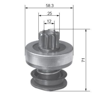 MARŞ DISLISI BOSCH TİP 9 DIS MERCEDES 200D 220D 240D 300D 307 EM / AUDI 100D TD / VW LT 28 (15228 / 2006209500) resmi