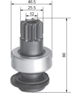 MARŞ DISLISI BOSCH TİP 9 DIS VW TRANSPORTER 85>92 EM (15613 54 / 9170) resmi