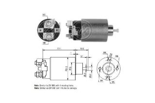 MARŞ OTOMATIGI 12V MİTSUBİSHİ L300 YM HYUNDAİ ACCENT TEK FISLI YAN resmi