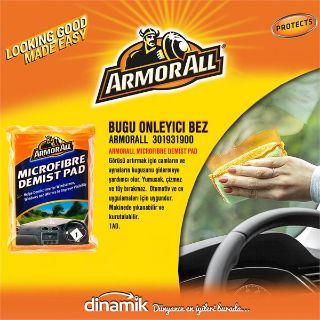 ARMORALL MICROFIBRE DEMIST PAD, GÖRÜŞÜ ARTIRMAK İÇİN CAMLARIN VE AYNALARIN BUĞUSUNU GİDERMEYE YARDIMCI OLUR. YUMUŞK, ÇİZMEZ VE TÜY BIRAKMAZ. OTOMOTİV VE EV UYGULAMALARI İÇİN UYGUNDUR. MAKİNEDE YIKANABİLİR VE KURUTULABİLİR. resmi